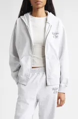 スポーティ アンド リッチ レディース アウター パーカー・スウェット フリース Sporty Rich New York Racquet Club Full Zip Fleece Hoodie Heのサムネイル