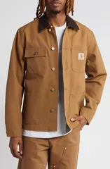 カーハート メンズ アウター ジャケット・ブルゾン コート Carhartt Work In Progress Michigan Canvas Coat H Brown Tob Rins ブラウン