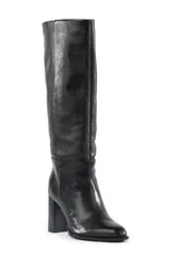 セイシェルズ レディース シューズ ブーツ・レインブーツ Seychelles Push to Start Knee High Boot Black Leather ブラック