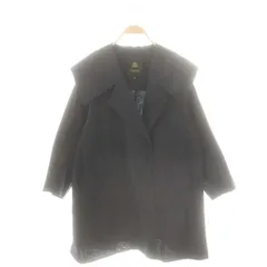 ドゥロワー Drawer コットンシルク オーガンジーセイラーカラーコート チェスター 38 紺 /MI ■OS