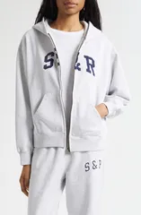 スポーティ アンド リッチ レディース アウター パーカー・スウェット コットン ロゴ グラフィック Sporty Rich Ivy Logo Appliqu Cotton Graphic ZipUpのサムネイル