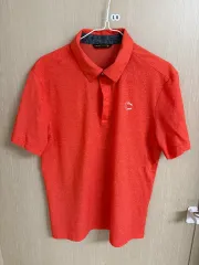 ルイカスティーヨ オレンジ色 半袖 ポロTシャツ 100
