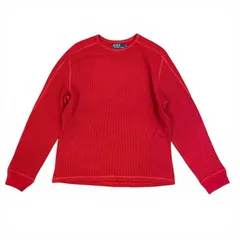 【00s】Polo Ralph Lauren サーマルカットソー レッド Size XL