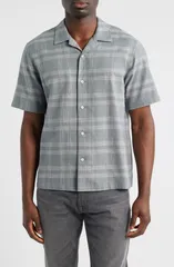 ラグアンドボーン メンズ トップス シャツ rag bone Avery Plaid Camp Shirt Grey グレーのサムネイル