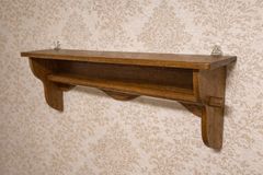 Wooden Wall Shelf, Antique Style, Handmade Decorative Shelf, Interior Display Shelf