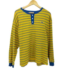 タウンクラフト TOWNCRAFT 23SS マルチボーダー ヘンリーネック ロングスリーブ Tシャツ レディース JPN：M 