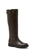 ランズエンド レディース シューズ ブーツ・レインブーツ レザー Lands End Leather Knee High Riding Boots Rich Coffee Leather コーヒーのサムネイル