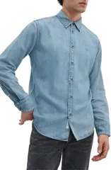 ラグアンドボーン メンズ トップス シャツ デニム rag bone Tomlin Trim Fit Denim ButtonUp Shirt Conrad デニムのサムネイル