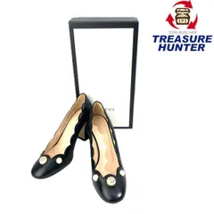 GUCCI(グッチ) インターロッキングG パンプス サイズ36 1/2 約23.5cm ブラック ヒール約7cm 565856 レディース シューズ 【102052912001】