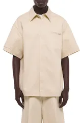ヘルムート ラング メンズ トップス シャツ Helmut Lang Oversize Short Sleeve ButtonUp Shirt Oatmeal オートミールのサムネイル
