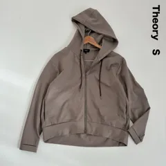 Theory セオリー☆VIS PONTE HOODIE ジップアップフーディー S カーキのサムネイル