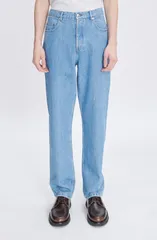 アーペーセー メンズ ボトムス デニムパンツ ストレート ジーンズ APC Fairfax Relaxed Straight Leg Jeans Ial Washed Indigo インディゴのサムネイル