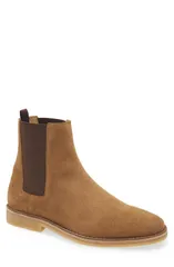ボス メンズ シューズ ブーツ・レインブーツ チェルシーブーツ スエード チェルシー BOSS x Beckham Jareth Plain Toe Suede Chelsea Boot Medium Beige ベージュ