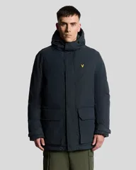 ライルアンドスコット メンズ アウター ジャケット・ブルゾン パーカー Lyle Scott Long Sleeve Hooded Membrane Parka Dark Navy ネイビーのサムネイル