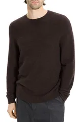 セオリー メンズ アウター パーカー・スウェット クルーネック セーター Theory Cyr Cashmere Crewneck Sweater Brownwood Melangeのサムネイル