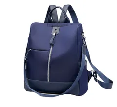 [TaKiHuReO] スリ対策 レディース バッグ 3way リュック 軽量 カジュアル 防犯 通学 大人 おしゃれ タウンリュック 旅行 軽い 多収納 可愛い バック カバン 大容量 防水 女の子 かわいい 通勤 ナイロン リュックサック 小型 [ブルー]