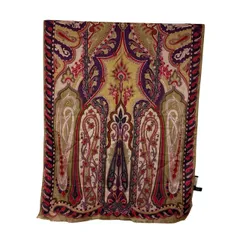    ETRO エトロ カシミヤシルク 大判ストール ペイズリー柄 イタリア製 マルチカラー【Z1817】
