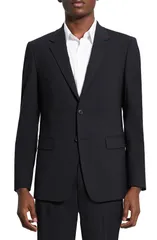 セオリー メンズ アウター ジャケット・ブルゾン Theory New Tailor Chambersuit Jacket Black 001 ブラック