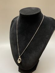 ✓ 黒蝶真珠 12.2mm 大粒 パールネックレス シルバー 昭和レトロ 