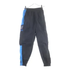 PAM (パム) SPACE IN SPACE TRACK PANTS スペースインスペース トラックナイロンパンツ ロゴ ブラック/ブルー