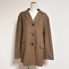 美品 Omekashi オメカシ パワショルテーラードジャケット オーバーサイズ キャメル 38 FREE相当のサムネイル