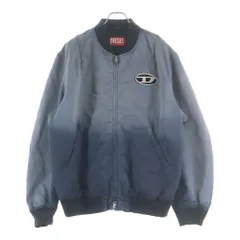 DIESEL (ディーゼル) J-KEPES ロゴプレート ジップアップ ボンバージャケット グレー A12087
