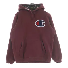 SUPREME (シュプリーム) 13AW ×Champion Pullover Hoodie チャンピオン ロゴ スウェット プルオーバーパーカー バーガンディ