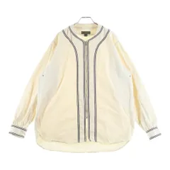 NIGEL CABOURN (ナイジェルケーボン) コットン ジップアップ ノーカラージャケット アイボリー 8047-00-10002のサムネイル