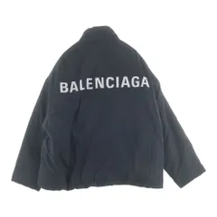 BALENCIAGA (バレンシアガ) 18AW Padder Windbreaker パッダーウィンドブレイカー バックロゴプリント 中綿 ジップアップ パファージャケット ブラック 533910 TYD36のサムネイル