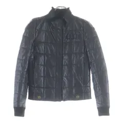 GUCCI (グッチ) 90S Leather Jacket キルティング レザージャケット ブラックのサムネイル