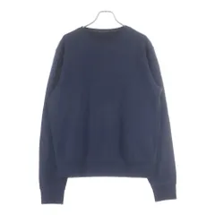 Maison Margiela (メゾンマルジェラ) 20AW Sweatshirt エルボーレザーパッチ クルーネックスウェットトレーナー ネイビー S50GU0142のサムネイル
