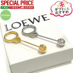 LOEWE ロエベ 現行品 アナグラム ペブル フープピアス ミニ 片耳