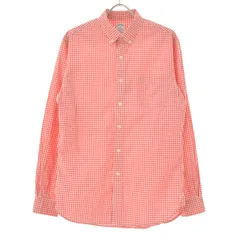【BROOKSBROTHERS】ギンガムチェック ボタンダウン長袖シャツ