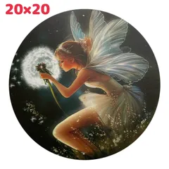 ウェルカムボード　妖精 ✧ アートプレート 壁飾り パール装飾 インテリア雑貨