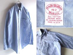 希少 USA製 90sビンテージ Brooks Brothers makers ブルックスブラザーズ メイカーズ オックスフォード BDシャツ 15-2 サックスブルー VINTAGE OLD