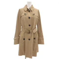 ブルーレーベルクレストブリッジ BLUE LABEL CRESTBRIDGE トレンチコート ロング 38 裏地チェック ベージュ /GV