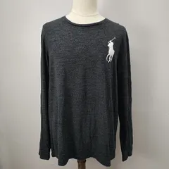 ラルフローレン XL ビッグポニー　刺繍　霜降り　長袖カットソー　ロングTシャツ　Ralph Lauren 【0228】のサムネイル