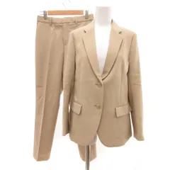 ユニクロ UNIQLO 23SS セットアップ スーツ カジュアル 感動 テーラードジャケット パンツ スラックス S ベージュ /JS