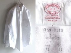 希少 USA製 90sビンテージ Brooks Brothers makers ブルックスブラザーズ メイカーズ オックスフォード BDシャツ 15-2 ホワイト 白 VINTAGE