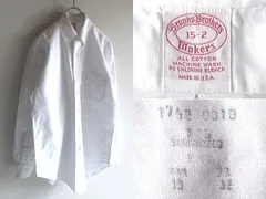 希少 USA製 90sビンテージ Brooks Brothers makers ブルックスブラザーズ メイカーズ オックスフォード BDシャツ 15-2 ホワイト 白 VINTAGE