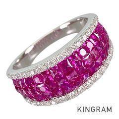 ルビー3.03ct ダイヤモンド0.80ct ミステリーリング - メルカリ