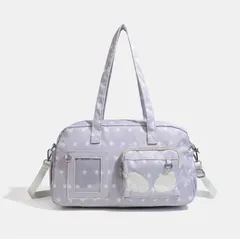 痛バッグ 痛バ ショルダーバッグ 軽量 大容量 推し活 透明  3way トートバッグ  カバン ぬいぐるみ対応 レディース デコバッグ クリアバッグ 通学JK オタ活 グッズy2k 星柄