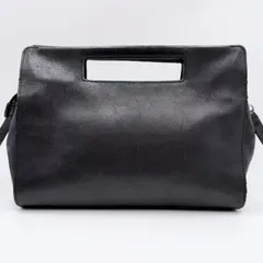 COACH（コーチ）レザー 2WAYハンドバッグ／ショルダーバッグ ブラック レザー レディース 取り外しショルダーストラップ付き