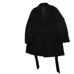 1piu1uguale3 ウノピュウノウグァーレトレ MRC152 WOL150 BELTED W CHESTER COAT ウール カシミヤ混 ベルテッド ダブル チェスターコート ブラック系 6【中古】のサムネイル