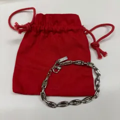 ◎ DIESEL ブレスレット チェーン シルバー系 ロゴプレート 保存袋付き