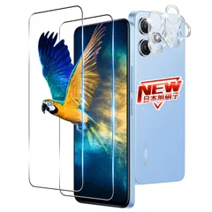 2枚 2枚 指紋認証 用 Redmi Redmi 12 フィルム 強化ガラスフィルム 12 ケース 【 硬度9H レンズ保護フィルム 日本旭硝子製 】 用 + シャオミ レッドミー ガラスフィルム 12 保護フィルム キズ防止 5G 耐衝撃 飛散防止 全面保護