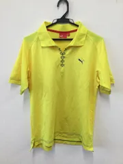 PUMA プーマ 半袖ハーフジップシャツ Lsize