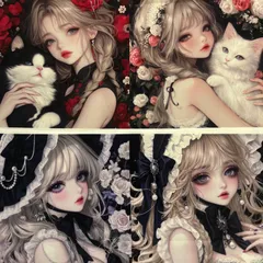 パネル生地　在庫処分‼️ 女の子16柄　4