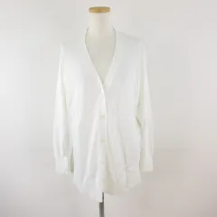 ユニクロ UNIQLO ニットカーディガン 長袖 白 S *T33