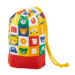 日本製 うさぎ 男の子 くま 女の子 ベビー ロゴ キッズ 巾着袋 幼稚園 コップ入れ 保育園 子供服 コップ袋 15-4153-689 [ミキハウス] マルチカラー